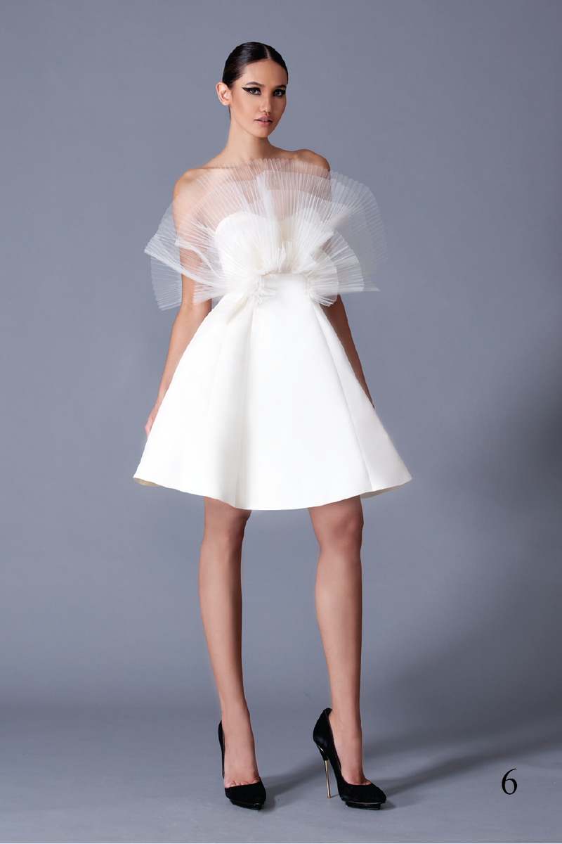 Pleated and Draped Dress