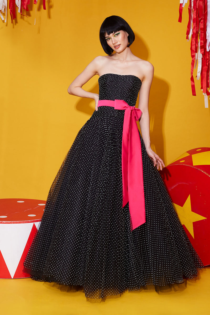 Polka-Dot Tulle Dress